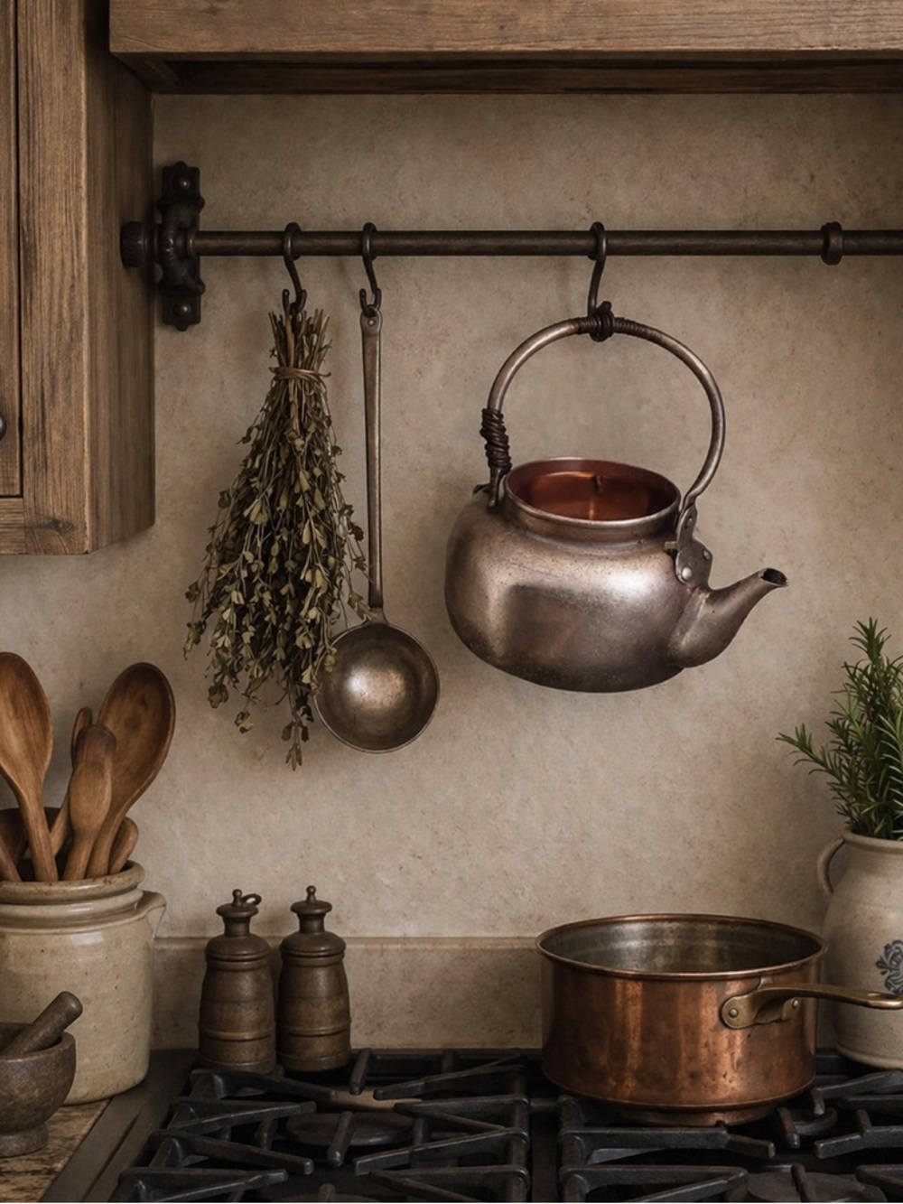 Vintage Lightweight Metal Kettle